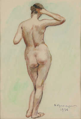 Крихацкий Владимир Гаврилович. Натурщица со спины